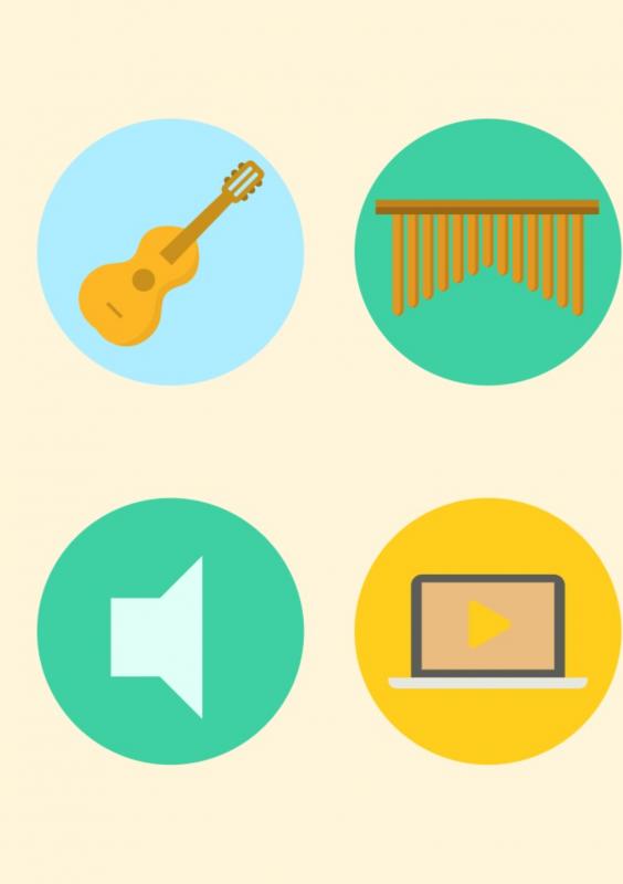 Notenschrift- Notenbalken- Colour- (A5)- Allets comfort