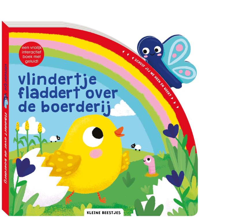 Vlindertje fladdert over de boerderij