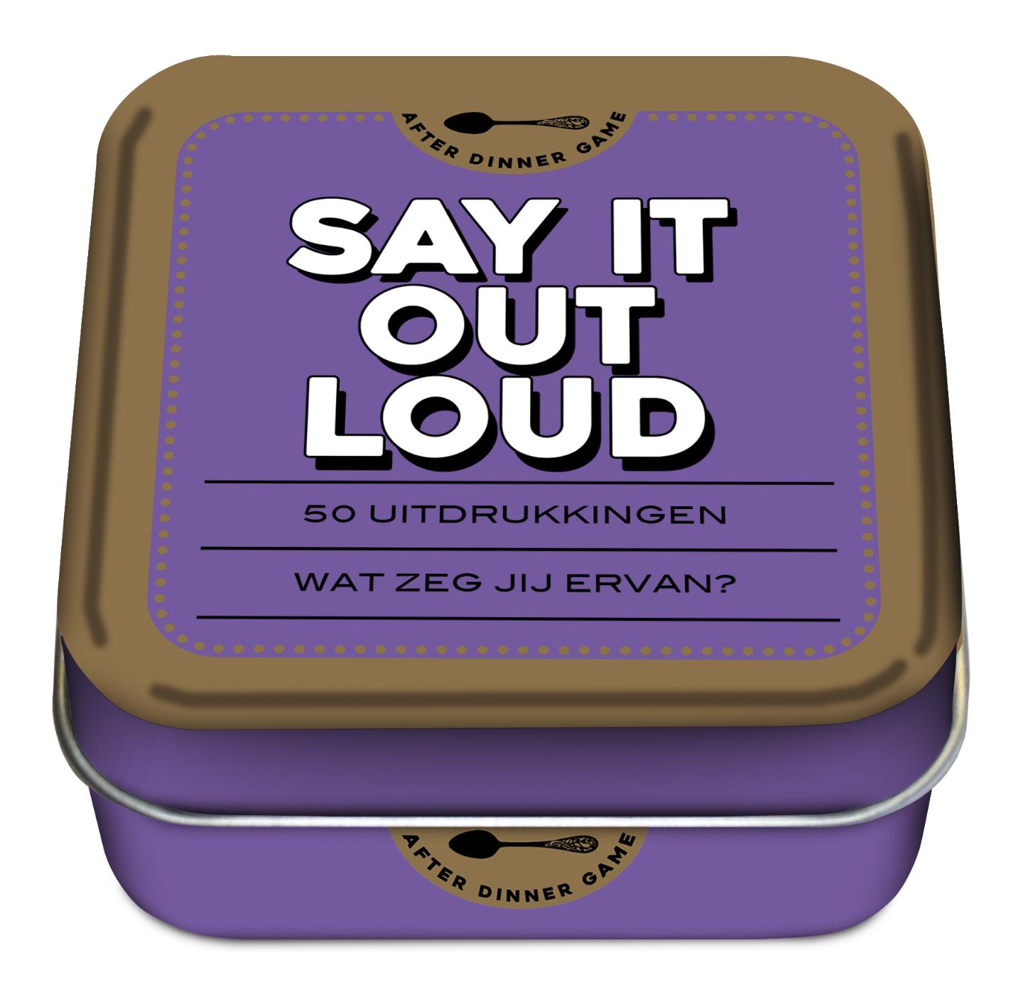 After dinner games - Say it out loud