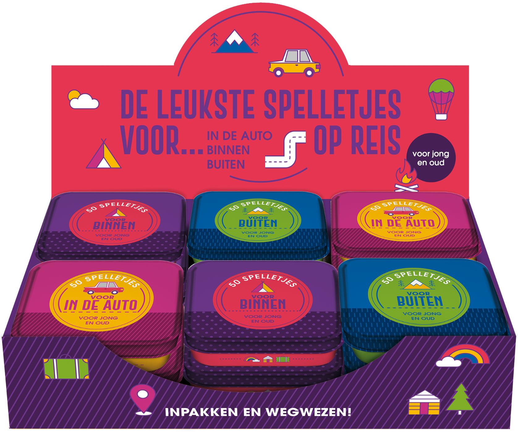 Display 50 spelletjes voor op reis - 3 x 4 ex.