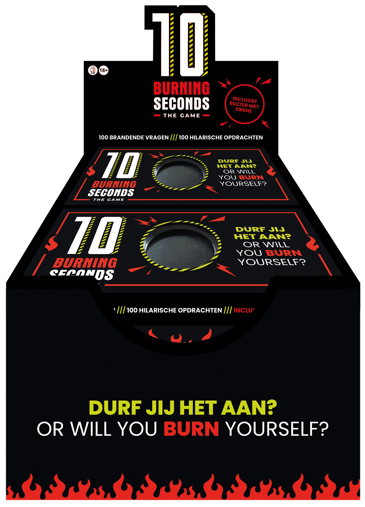 Display 10 burning seconds 1 x 6 ex.