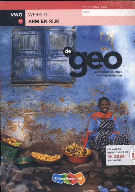 De Geo LRN-line (SE) online in Learnbeat + boek vwo Arm en Rijk