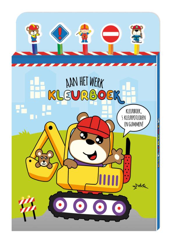 Aan het werk kleurboek