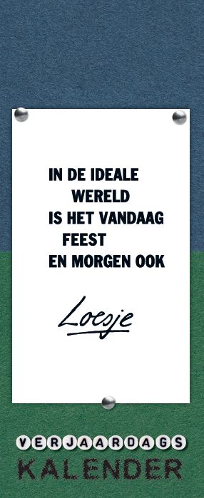 Verjaardagskalender Loesje nr. 7