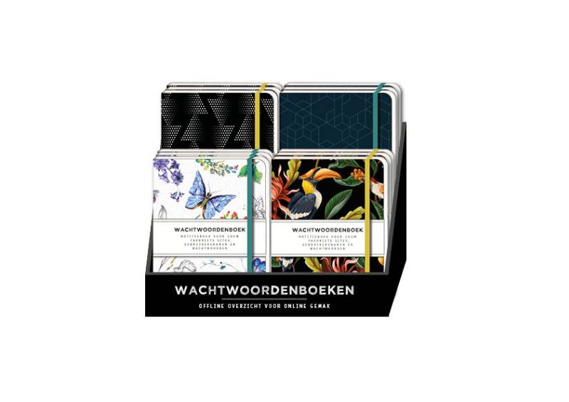 Display Wachtwoorden notitieboeken 4T x 3E