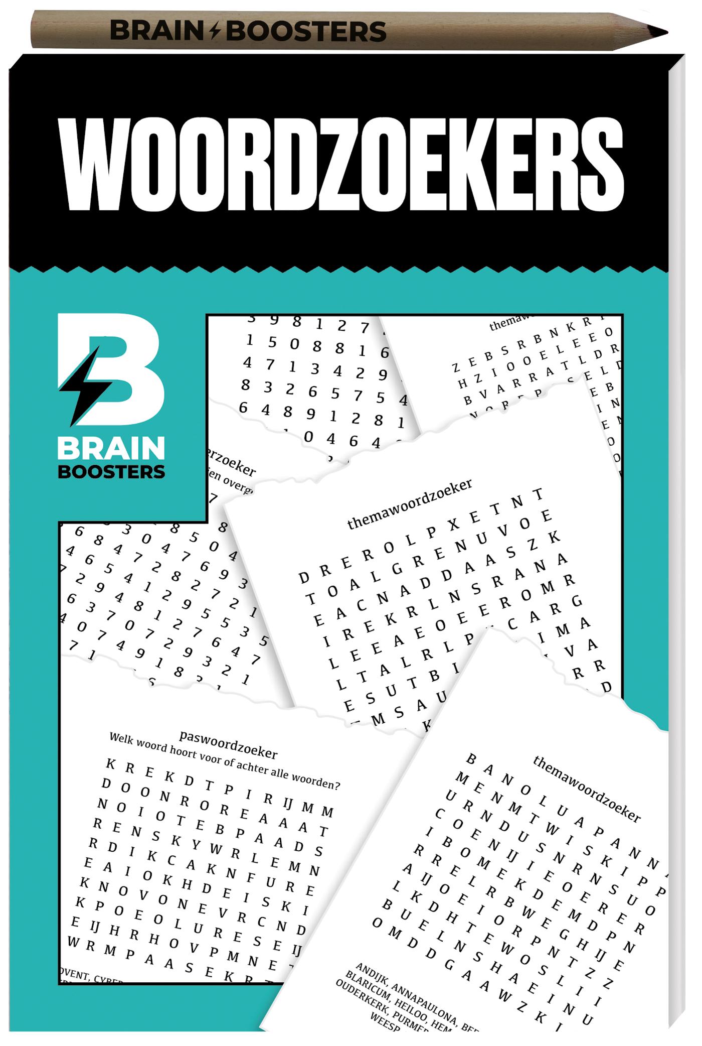 Brainbooster puzzelboek - Woordzoekers