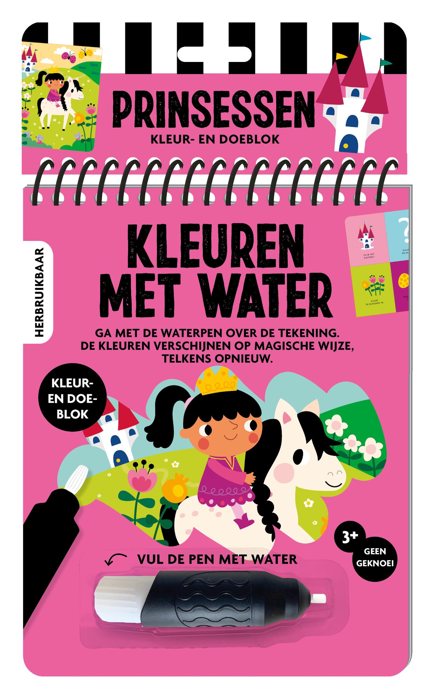Kleuren met water - Prinsessen
