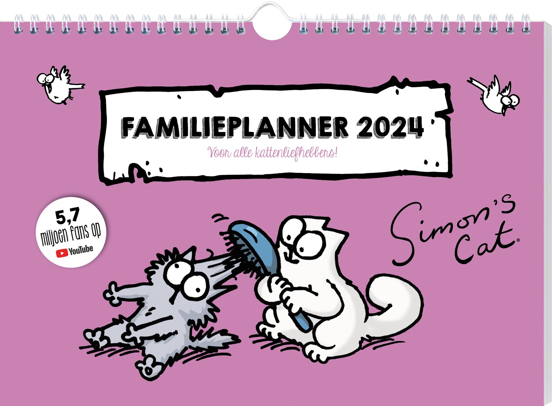 Simon's Cat familieplanner - 2024