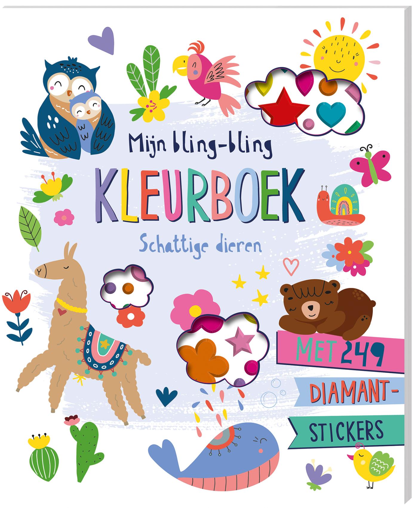 Mijn bling-bling kleurboek - Schattige dieren