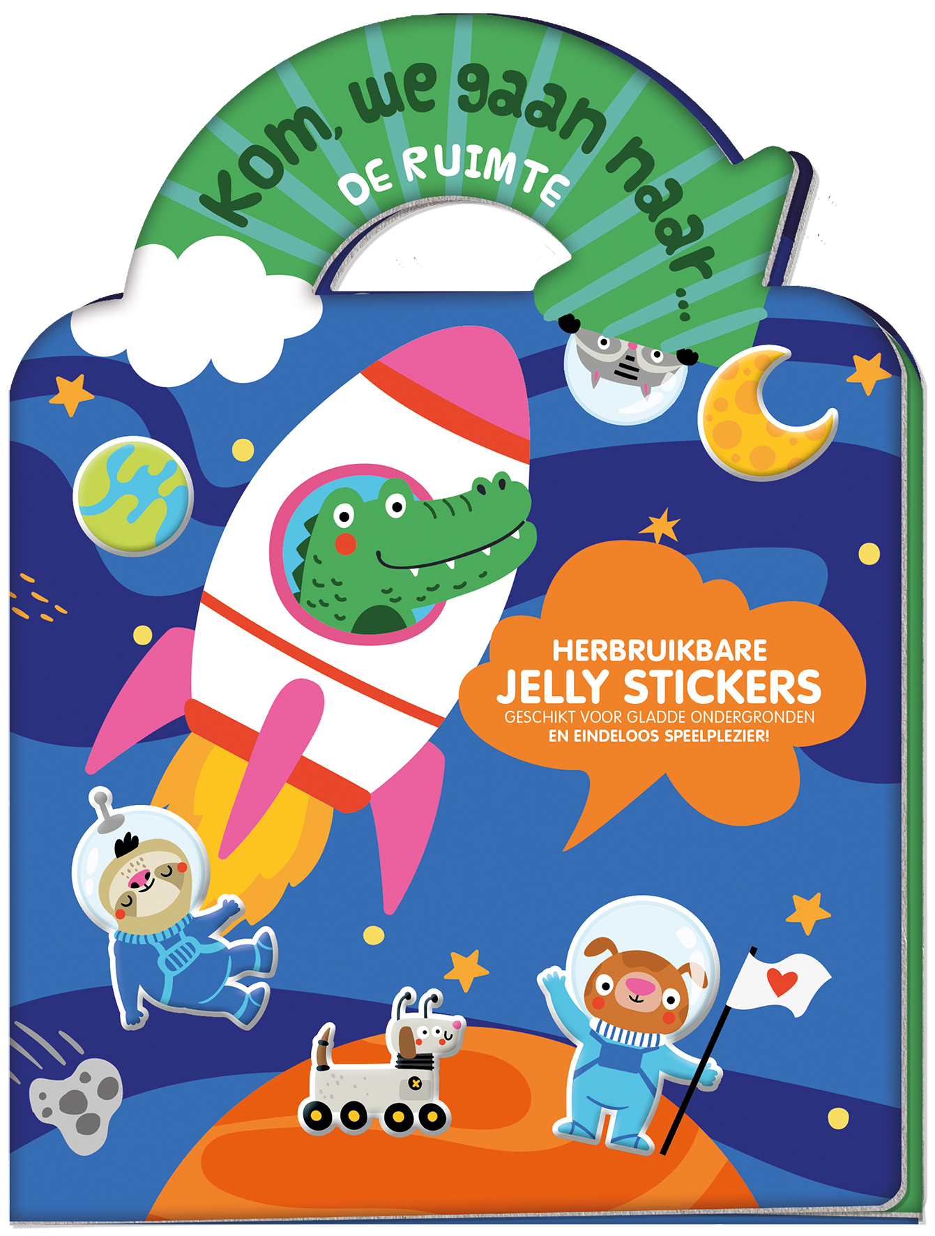 Jelly stickerboek - Kom, we gaan naar... De ruimte