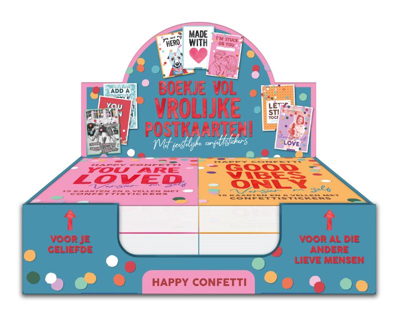 Display Happy Confetti 2 x 6 ex.