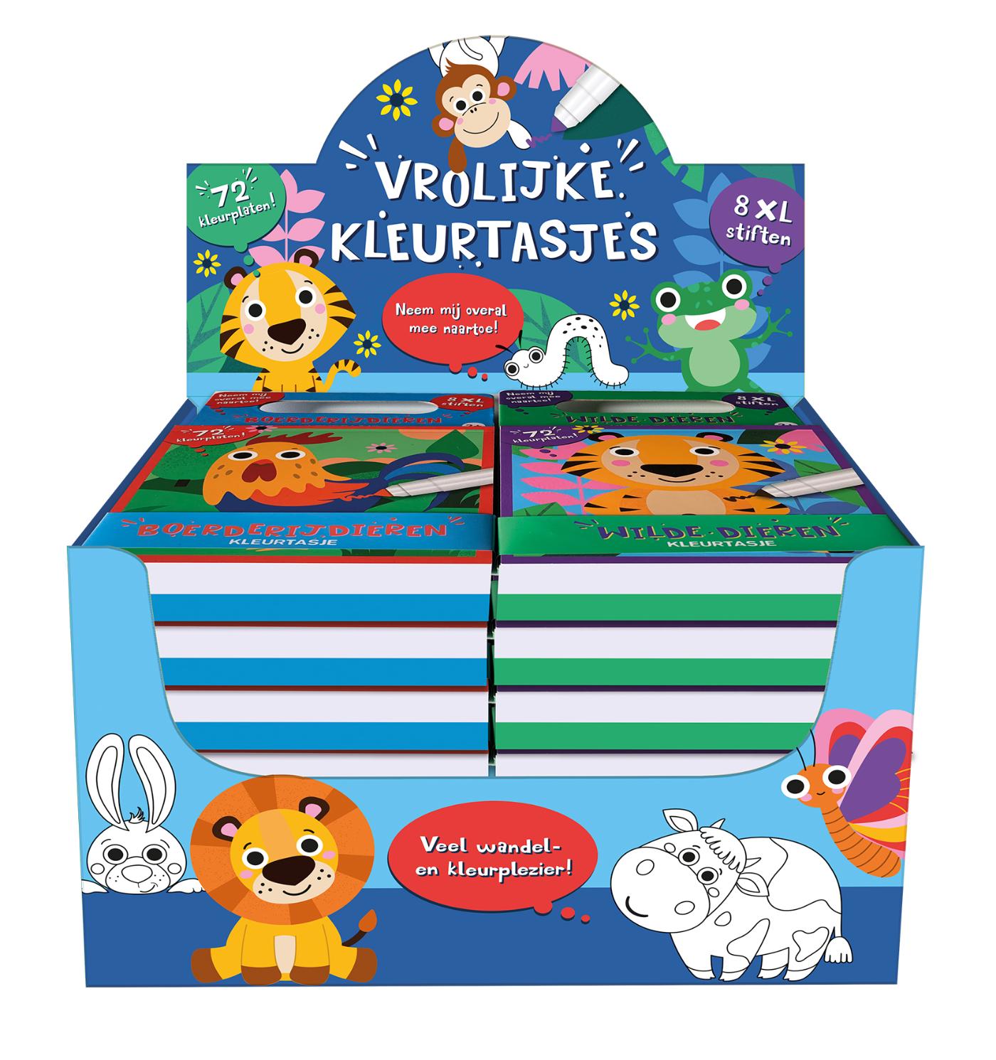 Display Kleurtasjes XL 2 x 6 ex.
