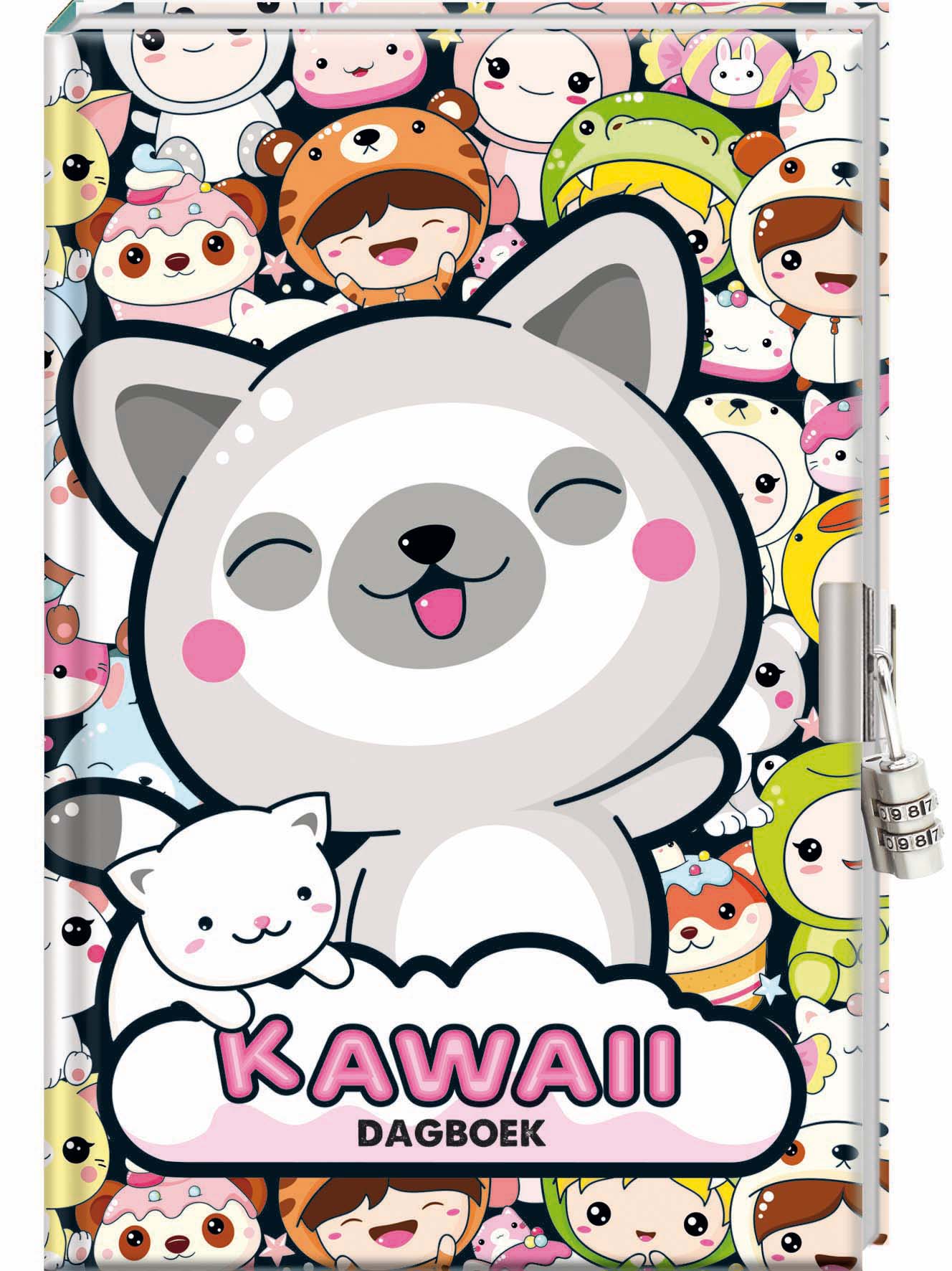 Dagboek met slot - Kawaii