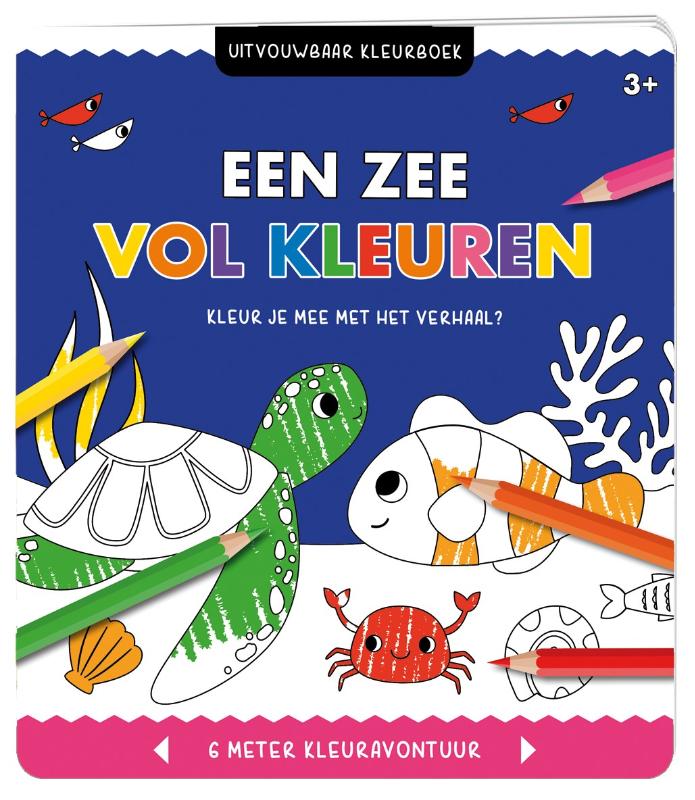 Uitvouwbaar kleurboek - Een zee vol kleuren