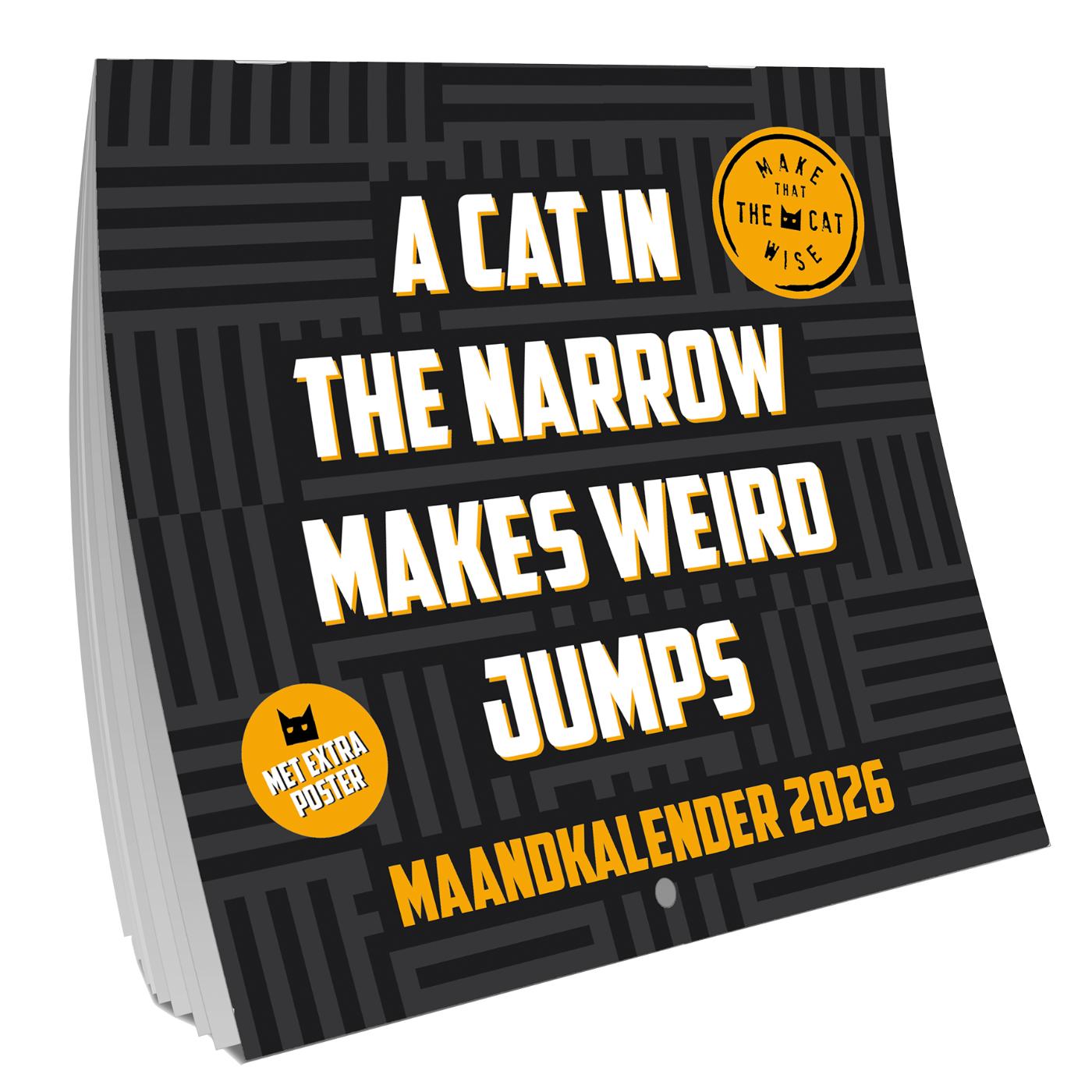 Make that the cat wise Amerikaanse kalender - 2026