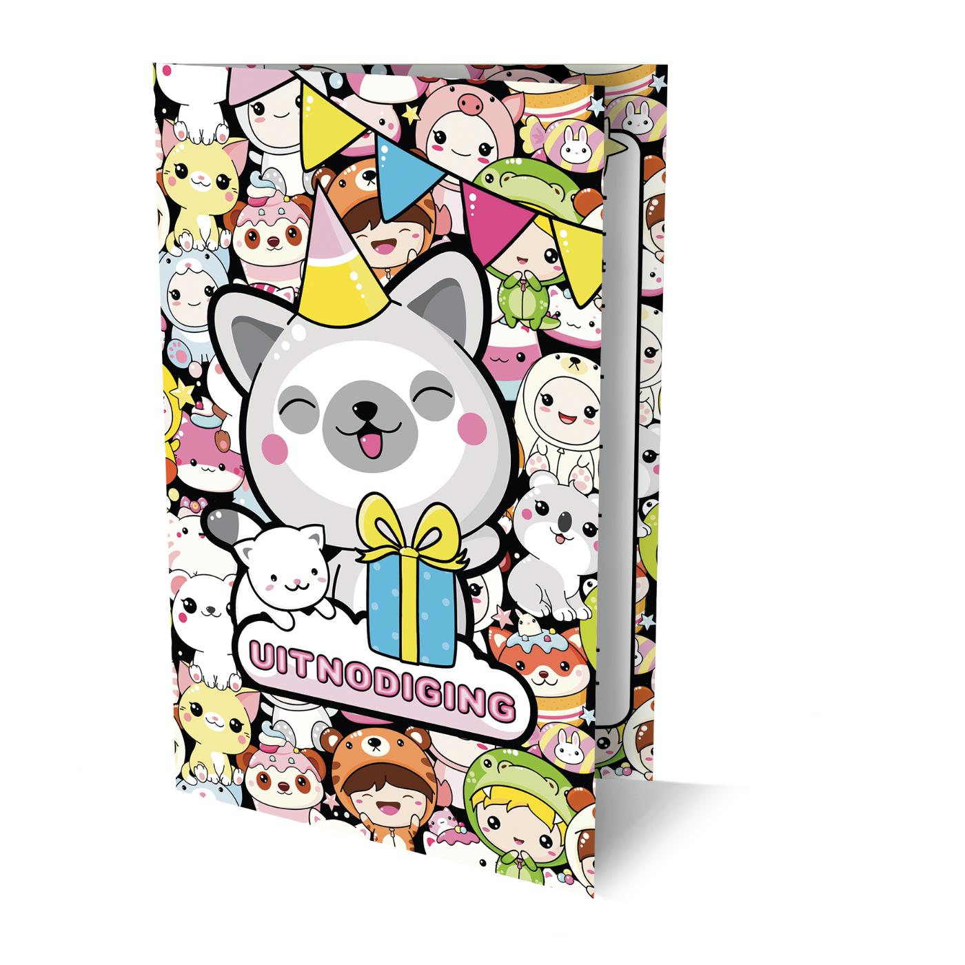 Uitnodigingen Kawaii 1 PK 952 / set van 6