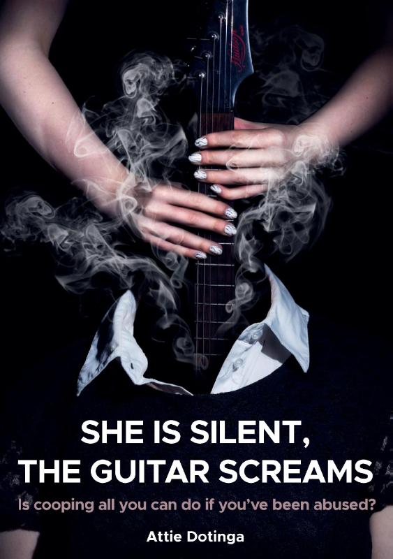 She is silent, the guitar screams
