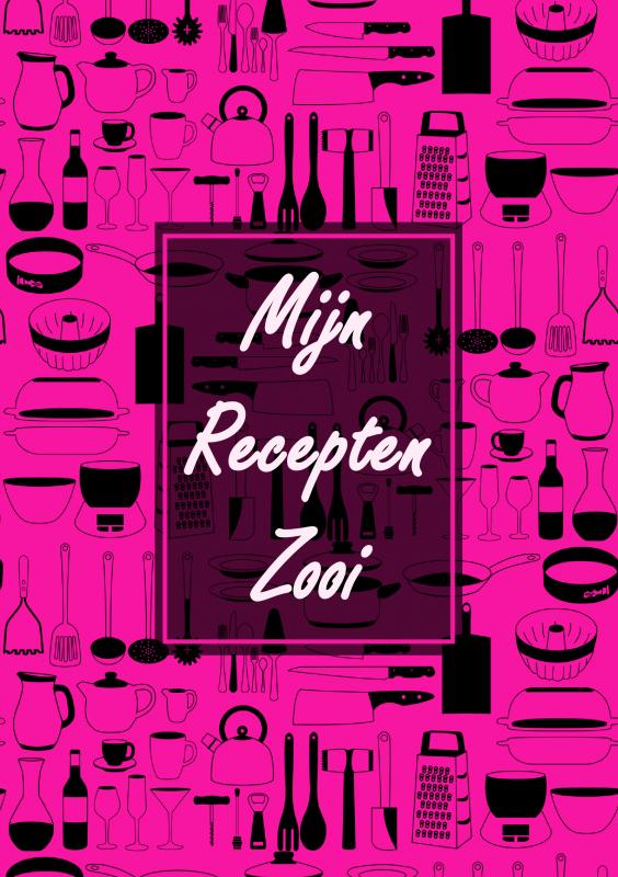 Boekcadeau Vrouw / Boek Cadeau Collega - Blanco Recepten Invulboek - "Mijn Recepten Zooi"