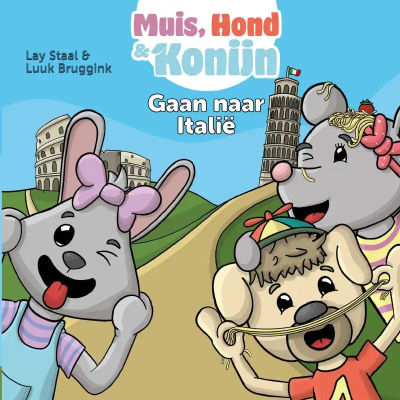 Muis, Hond en Konijn gaan naar Italië