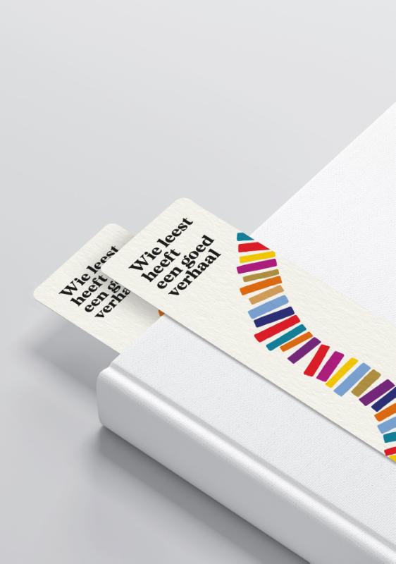 Wie Leest Heeft Een Goed Verhaal - boekenleggers set 50 ex.