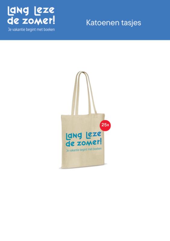 Zomerlezen 2024 katoenen tasjes - set van 25 ex.