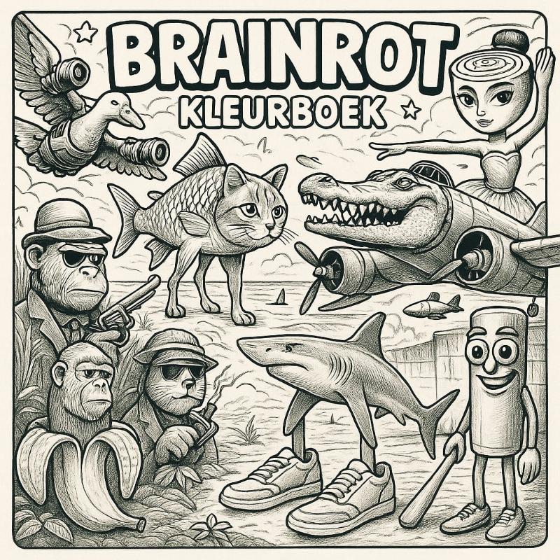 Brainrot kleurboek