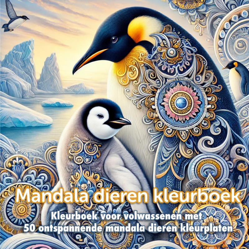 Mandala dieren kleurboek