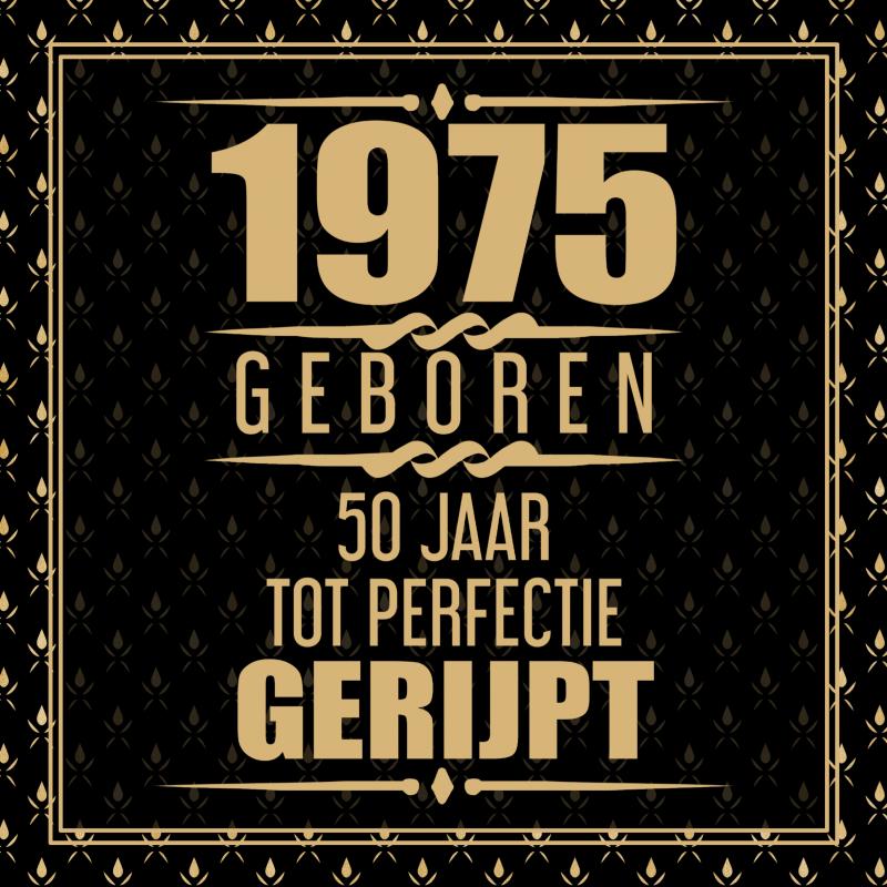 1975 Geboren 50 Jaar Tot Perfectie Gerijpt