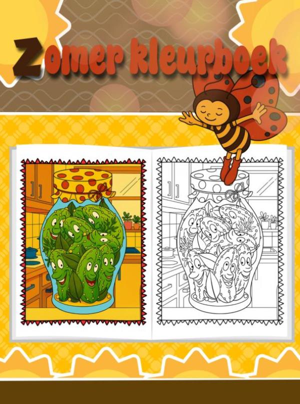 Leuk zomerkleurboek voor kinderen