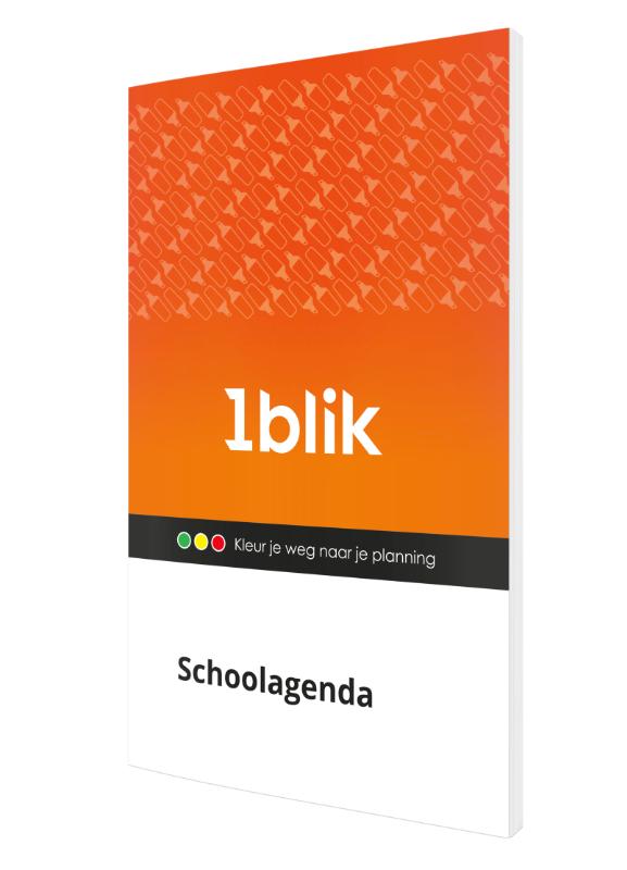 1blik schoolagenda 2022-2023 / met beschermhoesje
