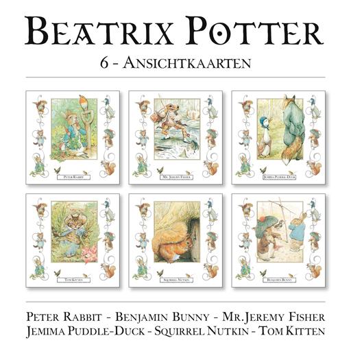 Beatrix Potter 6 ansichtkaarten