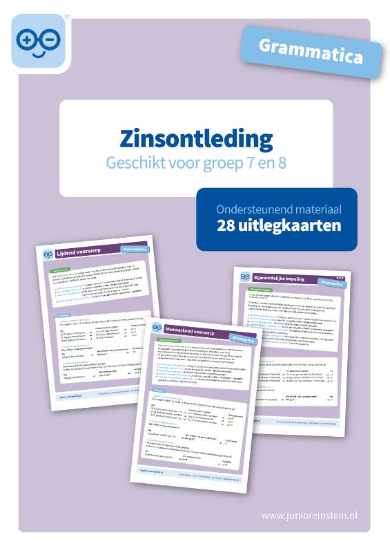 zinsontleding geschikt voor groep 7 en 8