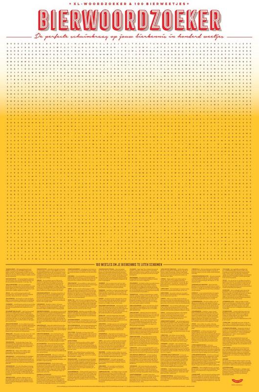 XL Spelposter Bierwoordzoeker