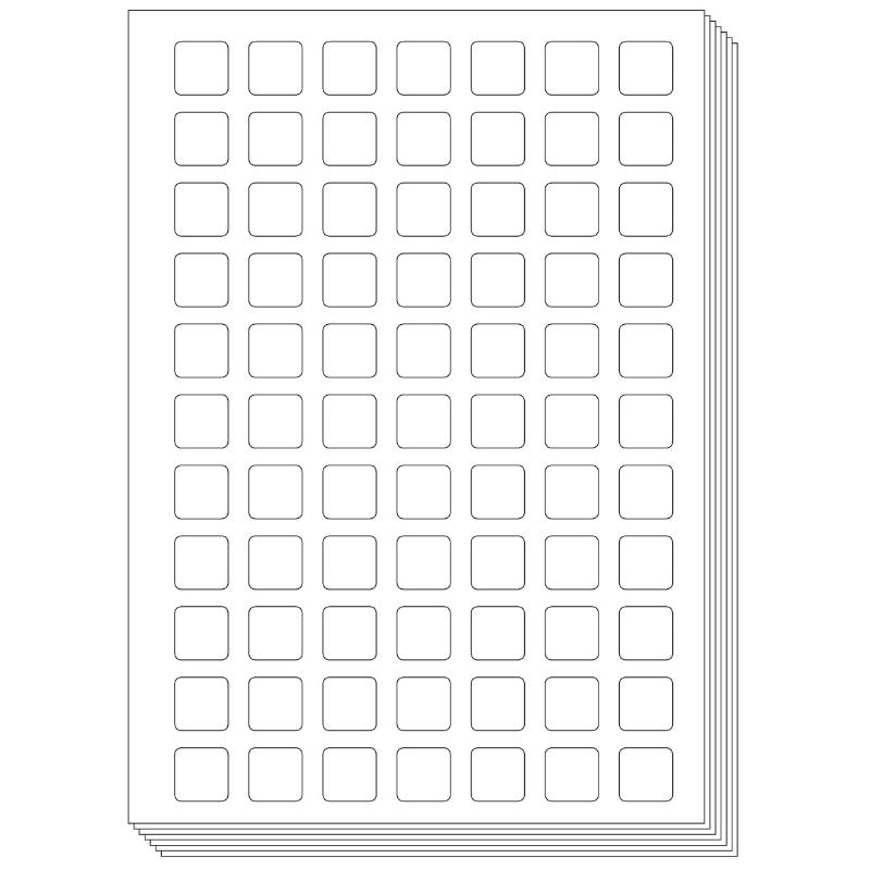 Pictogenda blanco stickervellen (10 stuks)