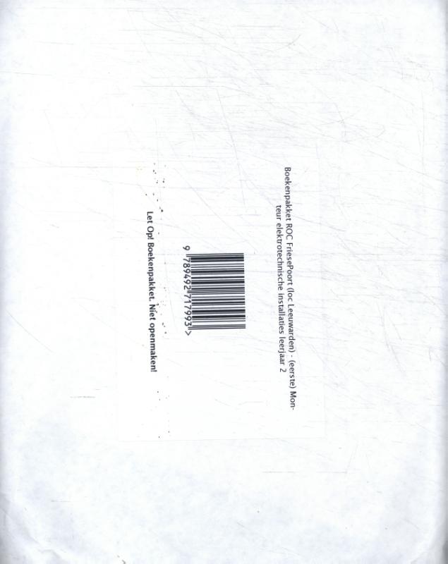 Boekenpakket ROC Friesepoort (loc Leeuwarden) - (eerste) Monteur elektrotechnische installaties (25332/25333) leerjaar 2