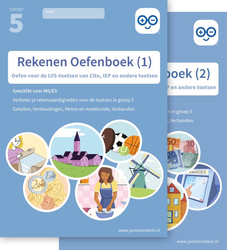 Rekenen Oefenboek Set deel 1 en 2 groep 5
