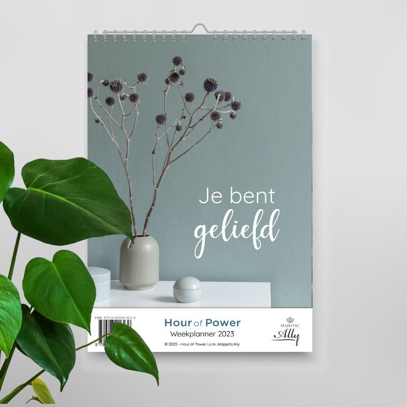 Weekplanner 2023 Hour of Power Je bent geliefd