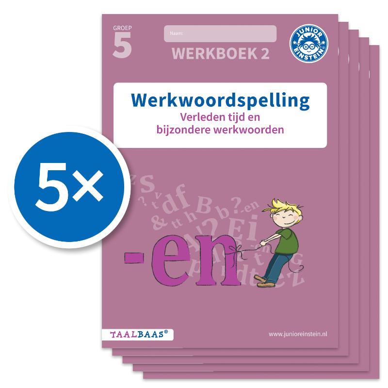 Werkwoordspelling werkboek 2 groep 5 (Set van 5)