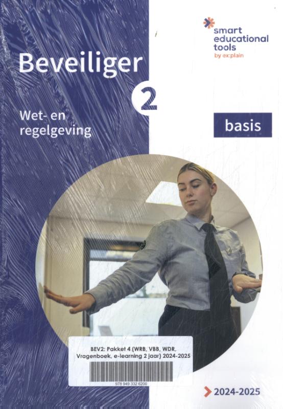 Beveiliger 2: pakket 4 (WRB, VBB, WDR, vragenboek en Smart-e-learning licentie 2 jaar)