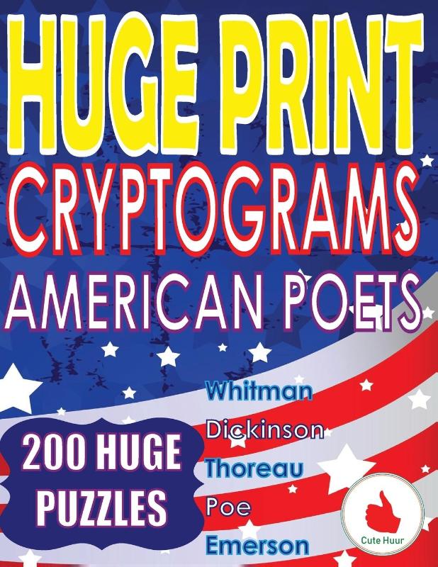 Huge Print Cryptograms - American Poets