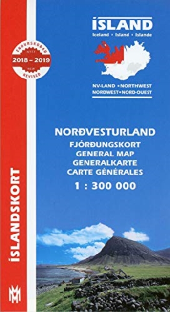 North West Iceland Map 1:300 000