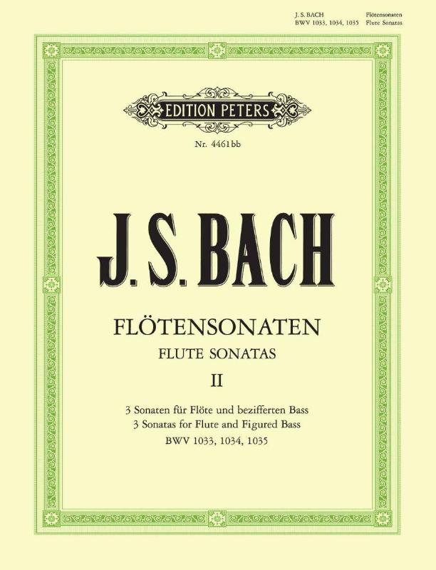 Sonaten für Flöte und bezifferten Bass BWV 1033 - 1035 / URTEXT