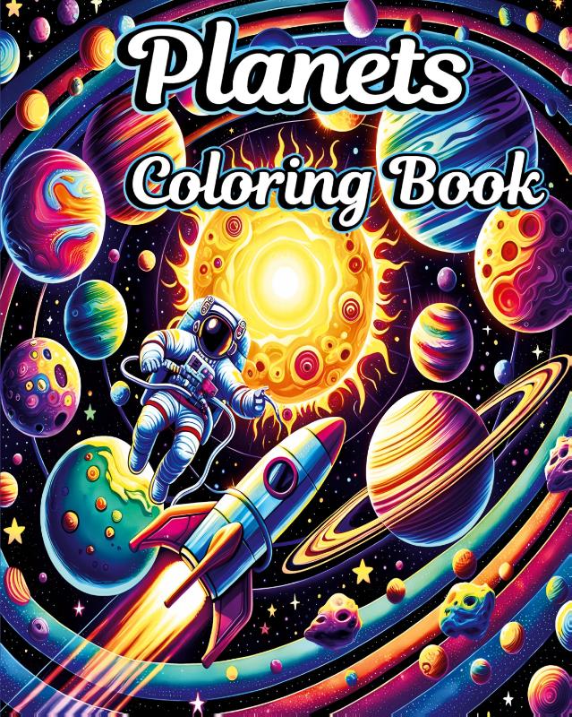 Planets Coloring Book
