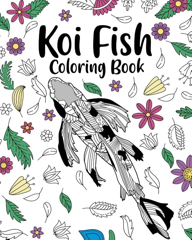 Koi Fish Coloring Book