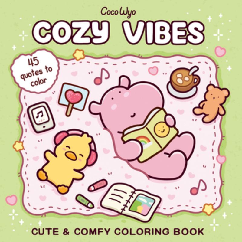 Cozy Vibes: Coloring Book for Adults and Kids