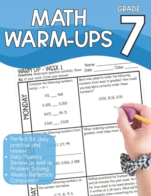 Daily Warm-Ups: Math for Seventh Grade: Fluency, Problem Solving and Critical Thinking