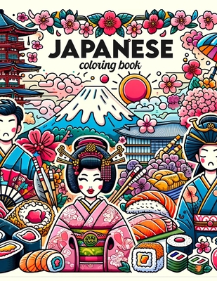 Japanese Coloring Book: Immerse yourself in the cultural riches of Kyoto, where each page invites you to explore the timeless beauty and tradi