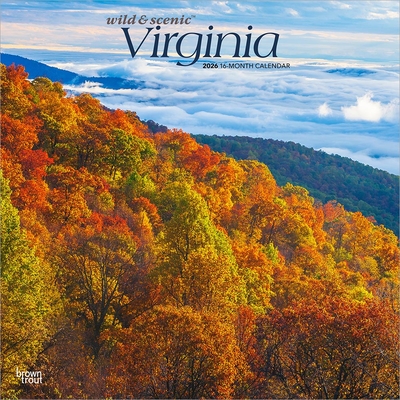 Virginia Wild & Scenic 2026 12 X 24 Inch (Hanging) Monthly Square Wall Calendar Plastic-Free