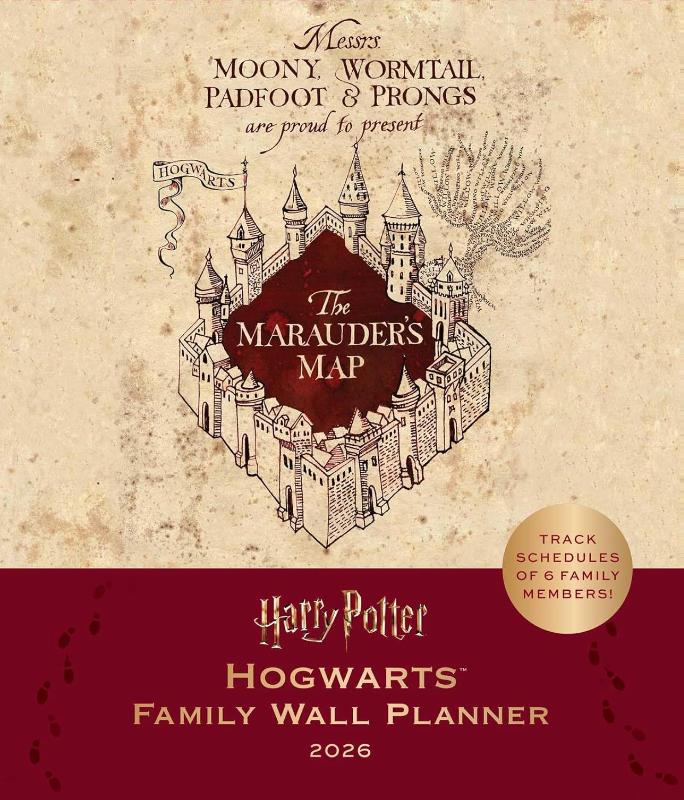 2026 Harry Potter: Hogwarts Family Wall Planner