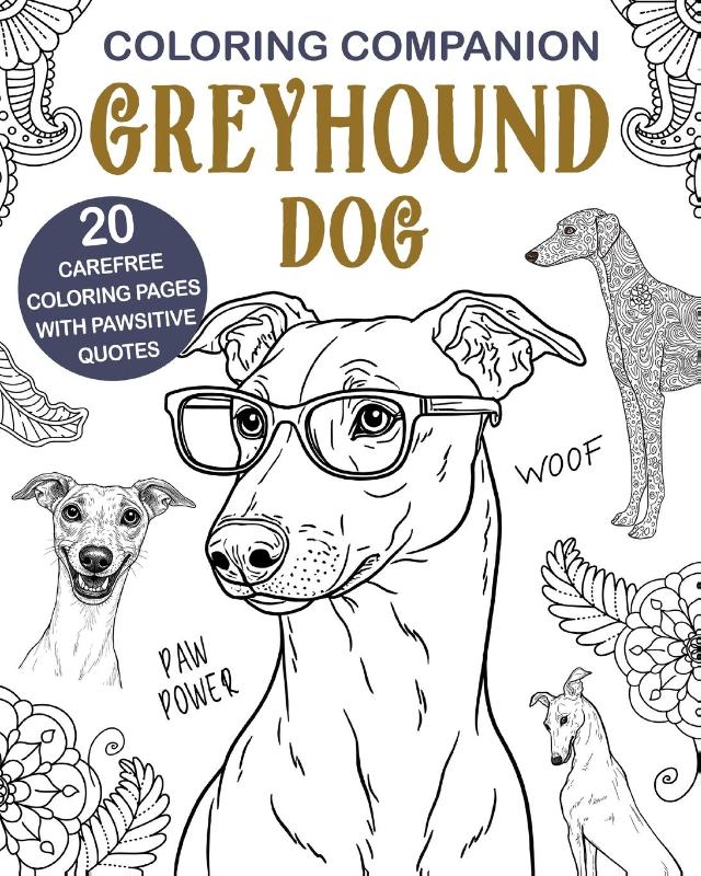 Coloring Companion Greyhound Dog